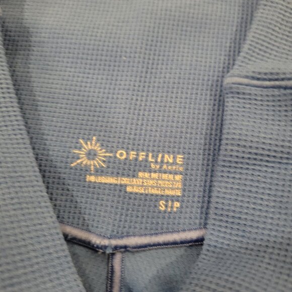 AERIE | OFFLINE Real Me Waffle High Waisted Crossover 7/8 Legging | Sz. S - Picture 7 of 9